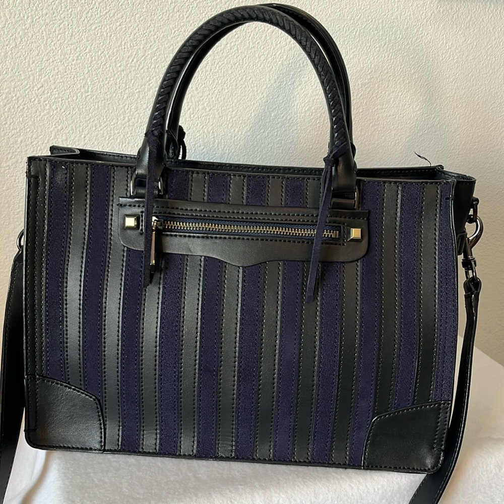 Rebecca Minkoff leather and suede satchel